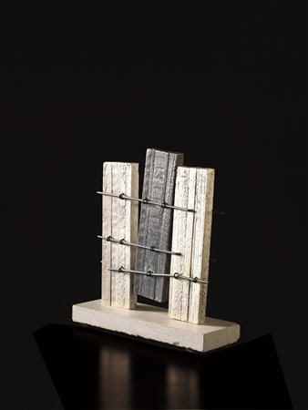 Giuseppe Uncini (Fabriano 1929 - Trevi 2008) SENZA TITOLO multiplo in metallo...