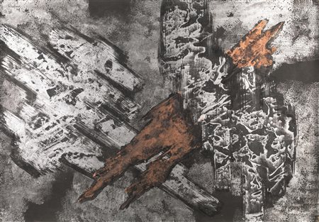 Pierluca (Firenze 1926 - Parigi 1968) S. 5 0 t ecnica mista su carta , cm...