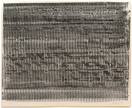 Heinz Mack Lollar, 1931 Senza titolo (La Lune en Rodage), 1959 Frottage,...