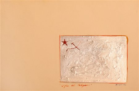 Franco Angeli Rom/Roma 1935 - 1988 Falce e martello, 1963 Acquerello, 16x22...