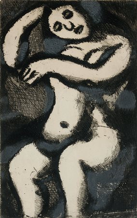 Georges Roualt Paris/Parigi 1871 - 1958 Nudo, 1913 Acquaforte, 32x43 cm...