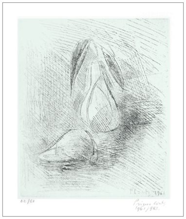 PRIMO CONTI Firenze 1900 – Fiesole 1988 Senza titolo 1961/1983 Ceramolle...