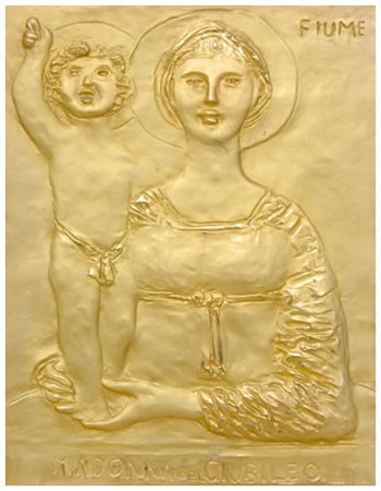 SALVATORE FIUME Comiso 1915 – Canzo 1997 Madonna del Giubileo Bassorilievo...