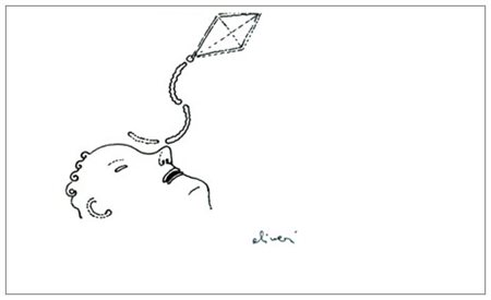 LUCA ALINARI Firenze 1943 Senza titolo Pennarello su carta 14,8 x 25. Firma...