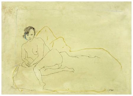 UGO ATTARDI Sori 1923 – Roma 2006 Senza titolo 1966 Inchiostro e pastelli su...