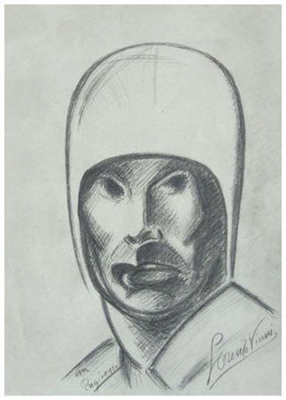 LORENZO VIANI Viareggio 1882 – Ostia 1936 Un prigioniero Pastello su carta 35...