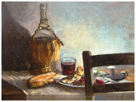 GIOVANNI FREDUCCI Livorno 1919 – Livorno 1979 Senza titolo Olio su faesite 35...