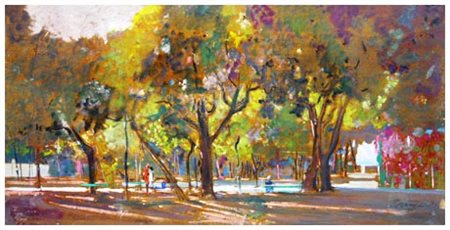 PIERO VACCARI Livorno 1926 – Livorno 1997 Senza titolo Olio su tavola 24,7 x...