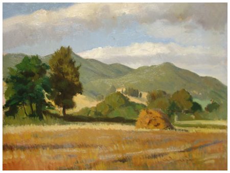 GIORGIO LUXARDO Livorno 1937 Senza titolo Olio su tela 30 x 40. Firma in b. a d.