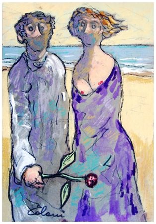 GIAMPAOLO TALANI San Vincenzo 1955 Senza titolo 2015 T.m. su cartone 25 x...