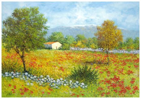 CARLO NOVELLI Ponsacco 1939 – Pontedera 2010 Senza titolo Olio su tela 70 x...