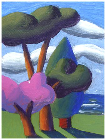 SALVO Leonforte 1947 Primavera 2010 Olio su carta intelata 20 x 15. Firma e...