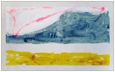 MARIO SCHIFANO Homs (Libia) 1934 – Roma 1998 Paesaggio anemico 1975 Smalto su...