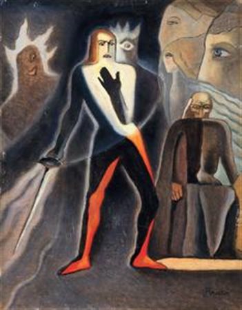 Alberto Martini Oderzo (Tv) 1876 - Milano 1954 Autoritratto, 1931 Olio su...