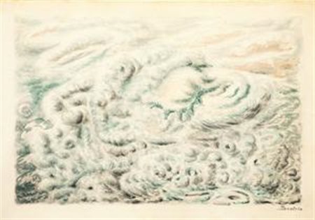 Alberto Savinio Atene 1891 - Roma 1952 L'uccello di fuoco. Bozzetto scena...