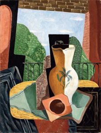 René Paresce Carouge 1886 - Parigi 1937 Natura morta, (1927) Olio su tela,...