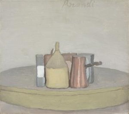 Giorgio Morandi Bologna 1890 - 1964 Natura morta, 1948 Olio su tela, cm....