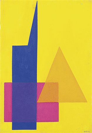 GARAU AUGUSTO Milano 01/11/1923 - Milano 04/11/2010Torre e triangolo,...