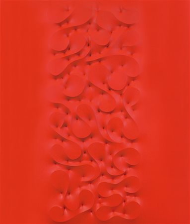 AMADIO GIUSEPPE Todi 19/05/1944AFIDE, 2003tela estroflessa rossa cm. 140x120,...