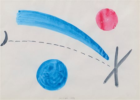 MUNARI BRUNO Milano 1907 - Milano 30/09/1998Composizione, 1956tempera su...