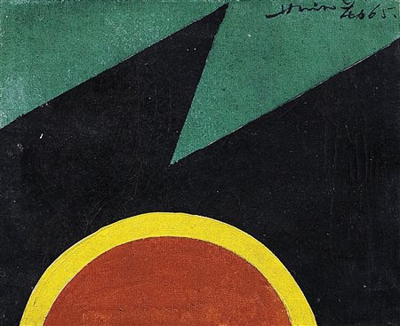 HSIAO CHIN Shanghai (Cina) 30/01/1935 Nel cosmo, 1965 tecnica mista su tela...