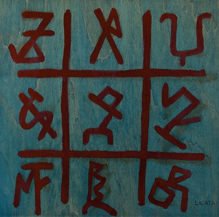 LICATA RICCARDO Torino 20/12/1929 - Venezia 19/02/2014Triforme, 2001smalti su...