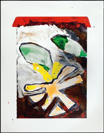 SCHIFANO MARIO Homs (Libia) 1934 - Roma 26/01/1998Casa, 1996smalto su tela...