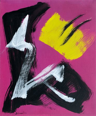 SCHNEIDER GERARD Saint Croix 1896 - Parigi 1986Senza titolo, (1973)acrilici...