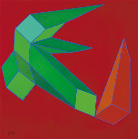 PERILLI ACHILLE Roma 28/01/1927L'adepto minore, 1994tecnica mista su tela cm....