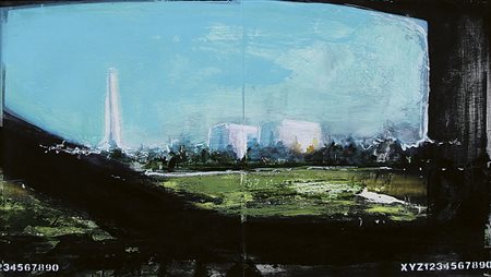 PAGLIACCI MIRKO Losanna 1959Sona 3283 (Nucleare), 2000smalti, tecnica mista e...