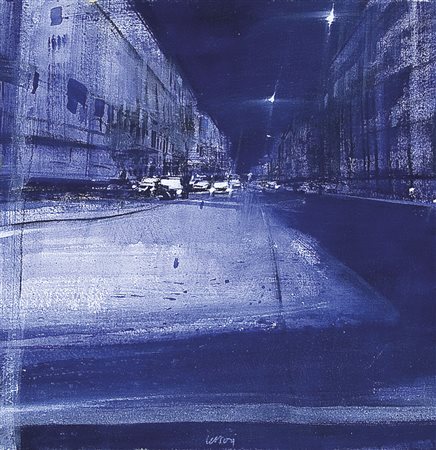 CESTARI DANIELE Ferrara 1983Senza titoloolio su tela cm. 40x40, firma in...