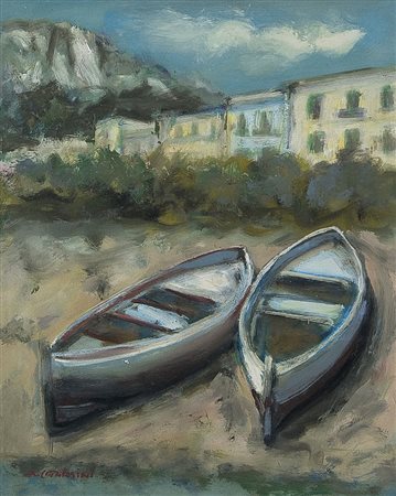 CATARSINI ALFREDO Viareggio 17/01/1899 - Viareggio 28/03/1993Gozzi in secca,...