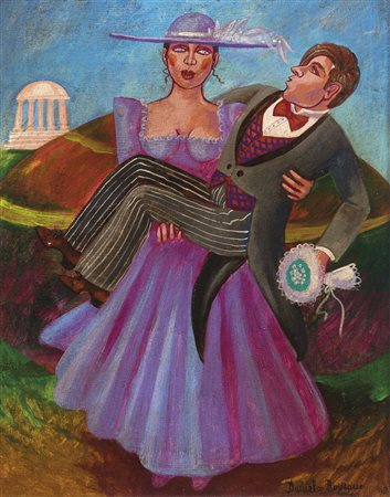 ROMANO DANIELA Napoli 27/11/1947 - Roma 27/06/2009Oggi sposiolio su tela cm....