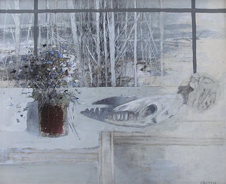 BANCHIERI GIUSEPPE Milano 09/11/1927 - Como 30/12/1994Ambiente e finestra,...