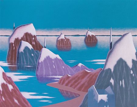 LOMBARDI ENRICO Meldola (Forlì) 1958Duetto, 2014acrilici su tela cm. 71x91,...