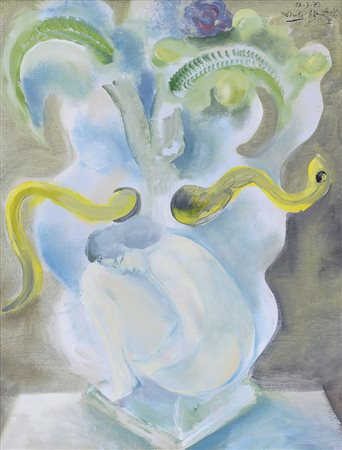 PIGNATELLI ERCOLE Lecce 28/04/1935Senza titolo, 1973olio su tela cm. 80x60,...