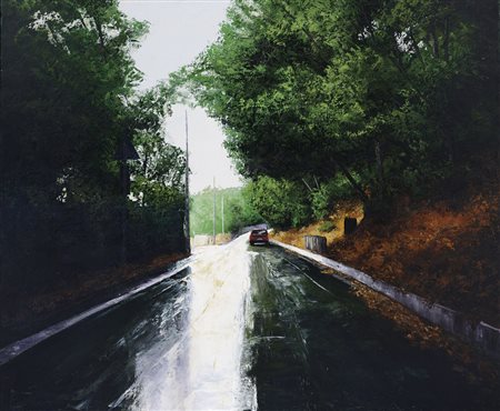 FRISONI DAVIDE Rimini 1965Nel verde, 2004olio e tecnica mista su tela cm....