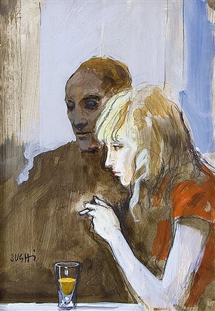 SUGHI ALBERTO Cesena (Fo) 05/10/1928 - Rimini (Rn) 31/03/2012Al bar,...