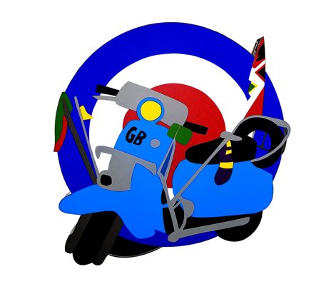 LODOLA MARCO Dorno (Pv) 04/04/1955Lambrettaperspex + neon (luminosa da...