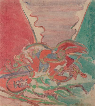 FORGIOLI ATTILIO Salo' (Bs) 17/03/1933Valleolio su tela cm. 95x85, firma in...