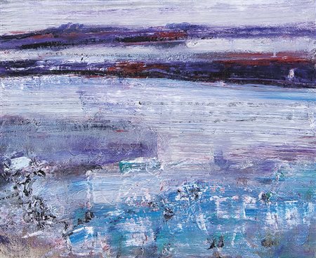 FRANGI GIOVANNI Milano 12/05/1959Senta titoloolio su tela cm. 40x50, firma al...