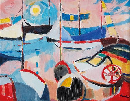 PAULUCCI ENRICO Genova 03/10/1901 - Torino 22/08/1999Portoolio su tela cm....