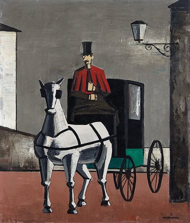 MORANDO PIETRO Alessandria 05/06/1889 - 24/09/1980Fiaccheraio, (1960)olio su...