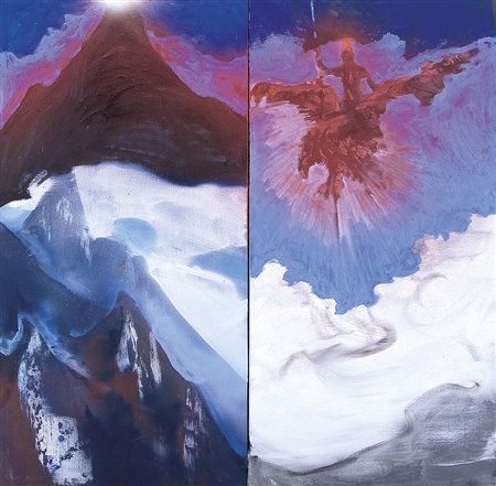 BARATELLA PAOLO Bologna 05/07/1935Di Rinaldo il viaggio, 2004tecnica mista su...