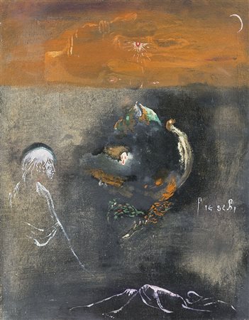 FIESCHI GIANNETTO Zogno (Bg) 10/06/1921 - Genova 2010Sogno Aurolaolio su tela...