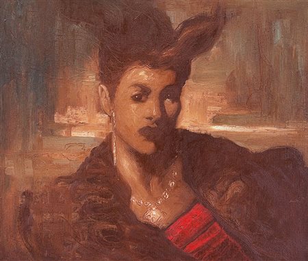 GALLIANI OMAR Montecchio Emilia (Re) 30/10/1954In Letizia, 1986olio su tela...