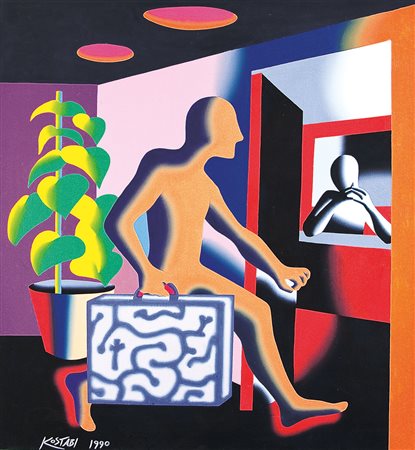 KOSTABI MARK Los Angeles 27/11/1960Brain division room 222, 1990olio su tela...