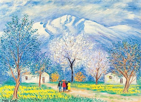 CASCELLA MICHELE Ortona (Ch) 07/09/1892 - Milano 27/08/1989Paesaggio...