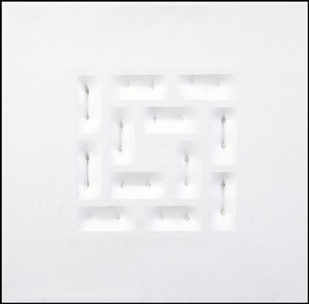 BRUNELLO STEFANO 1960Architetture "labirinti", 2005acrilici su tela operata...