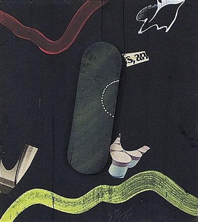 DANGELO SERGIO Milano 1932Visit Arp, 1961tecnica mista e applicazioni su...